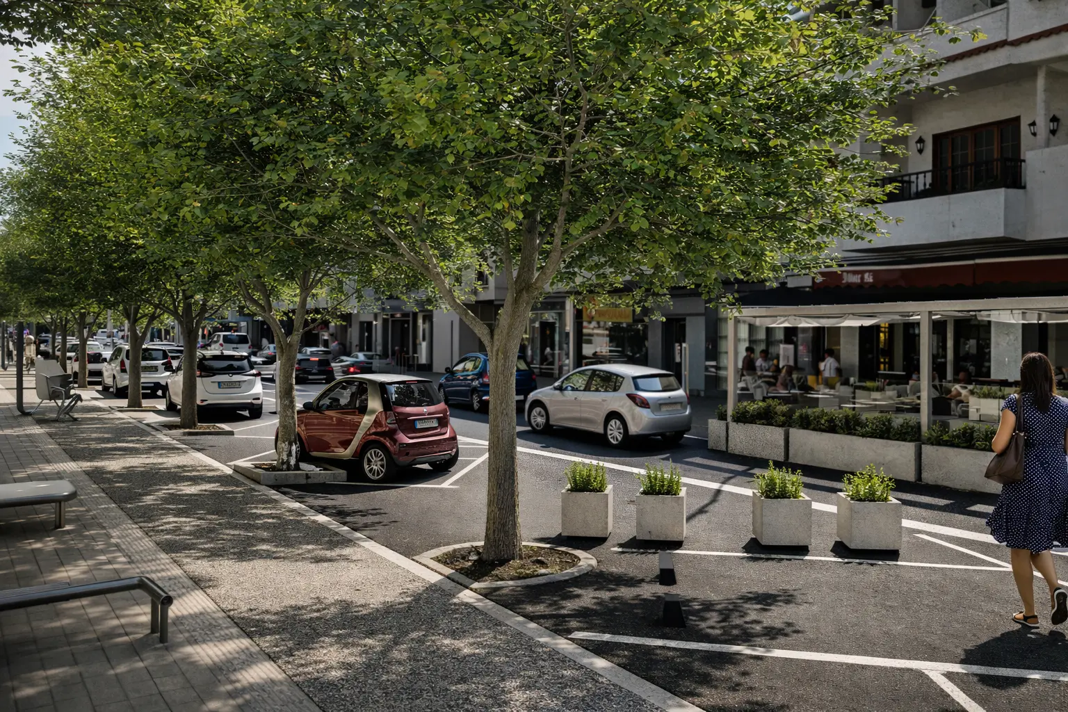 Visualización de la Zona Comercial Abierta de la calle Virgen de la Peña